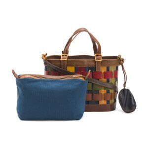 AMERILEATHER Leather Dorgon Latigo Basket Handbag